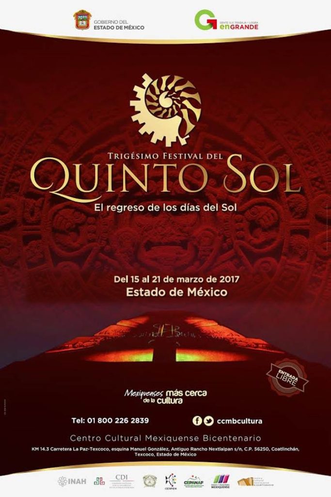 Inicia mañana el Festival del Quinto Sol en Edomex